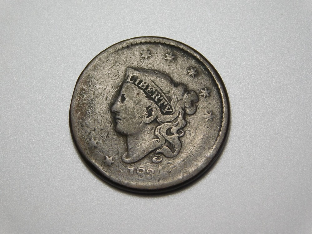 US COINS 1834 CORONET HEAD LARGE CENT