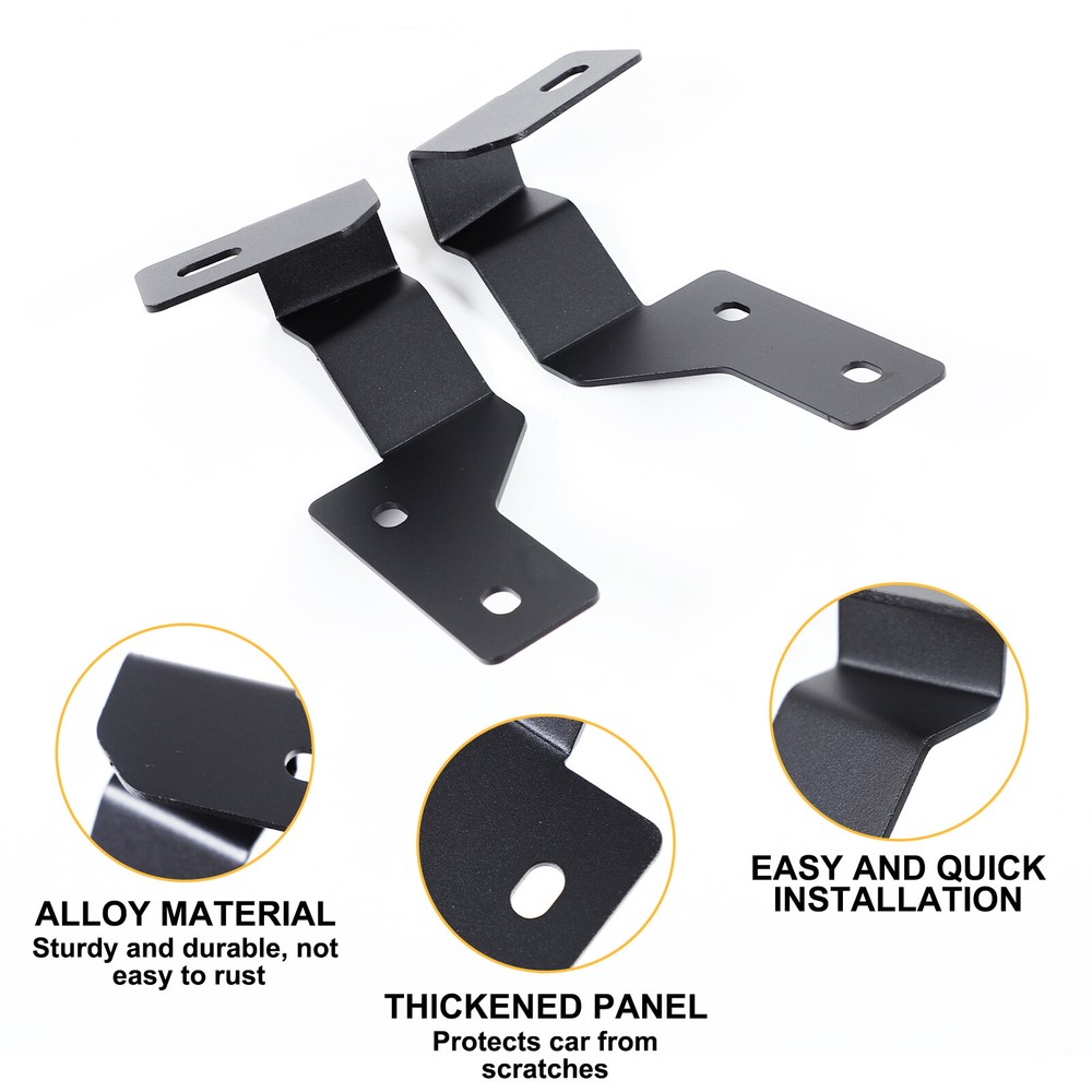 Engine Hood Hinge Ditch LED Light Mounting Brackets For Ford Ranger 2015-2022