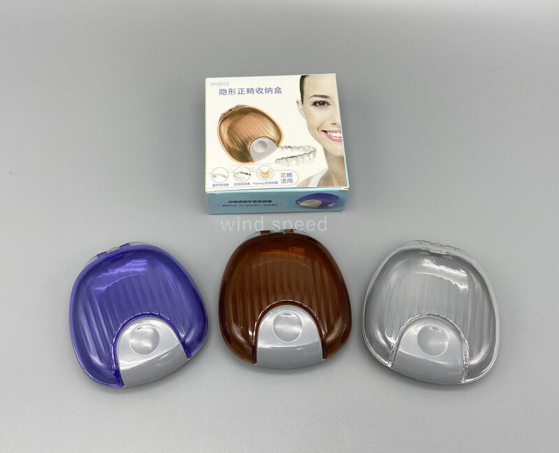 Plastic Denture Storage Box Container Dental Orthodontic Lingual Retainer Cases