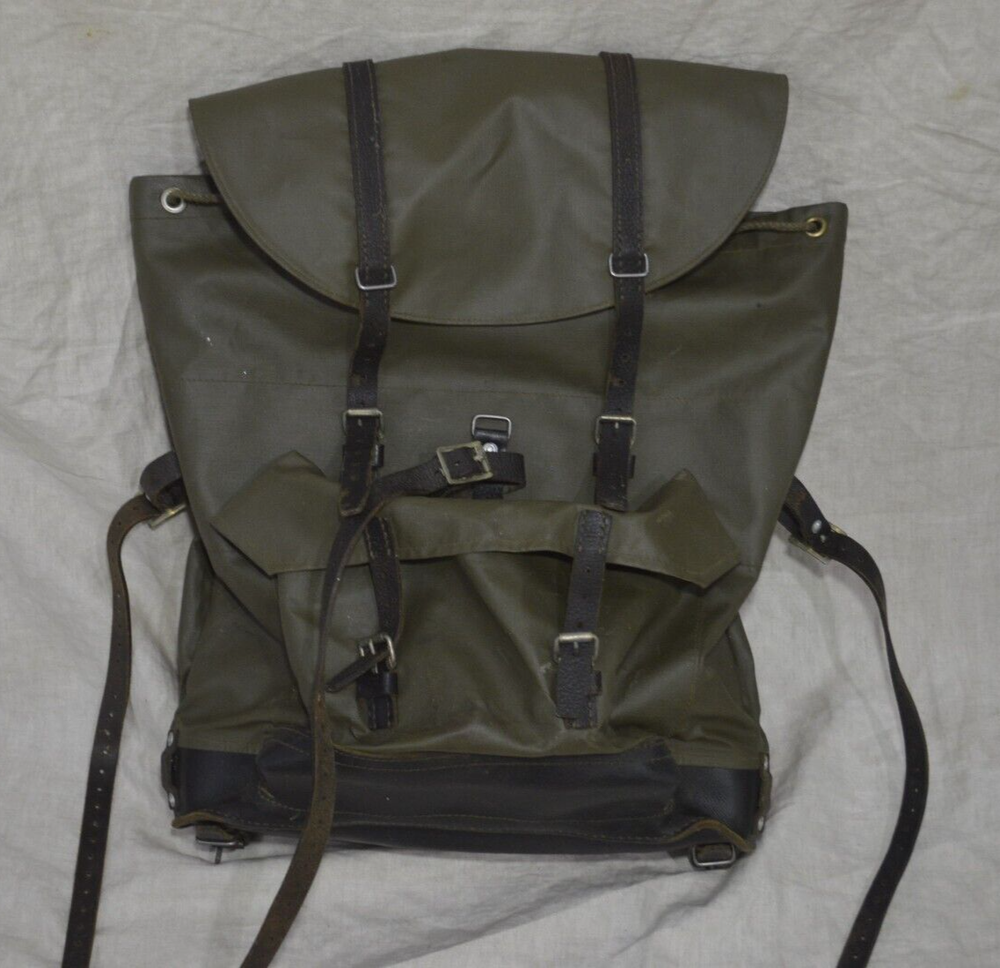 Swiss Military Surplus Rubberized Waterproof  Rucksack/Backpack