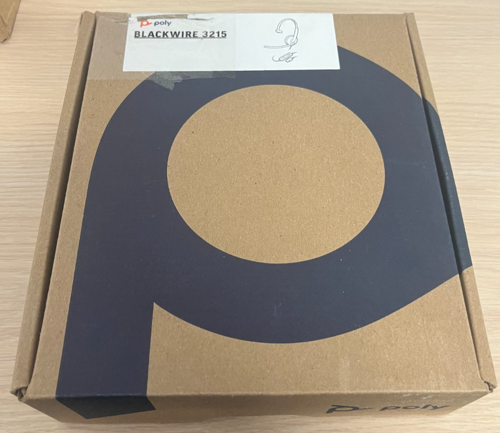Poly Blackwire 3215 Monaural USB-C Headset + 3.5mm Plug + USB-C/A Adapter