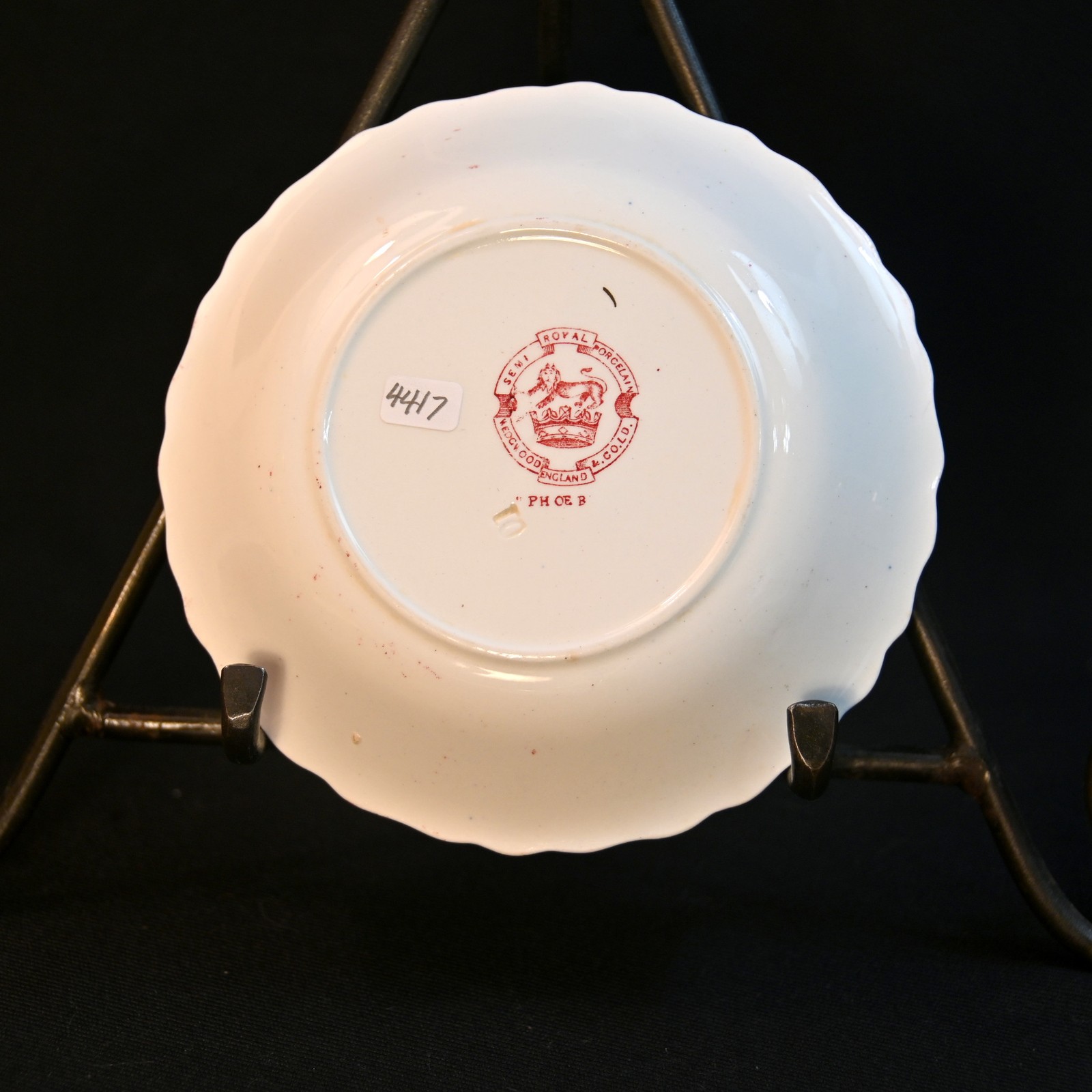 Wedgwood 6 Fruit Dessert Bowls Coupe Phoebe Pink wGold Accents England 1900-1906