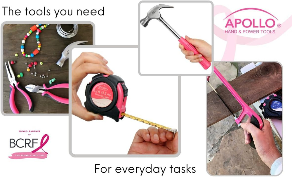 Tools 71 Piece Complete Household Tool Set with Clamp, Hacksaw, Carpenter Square