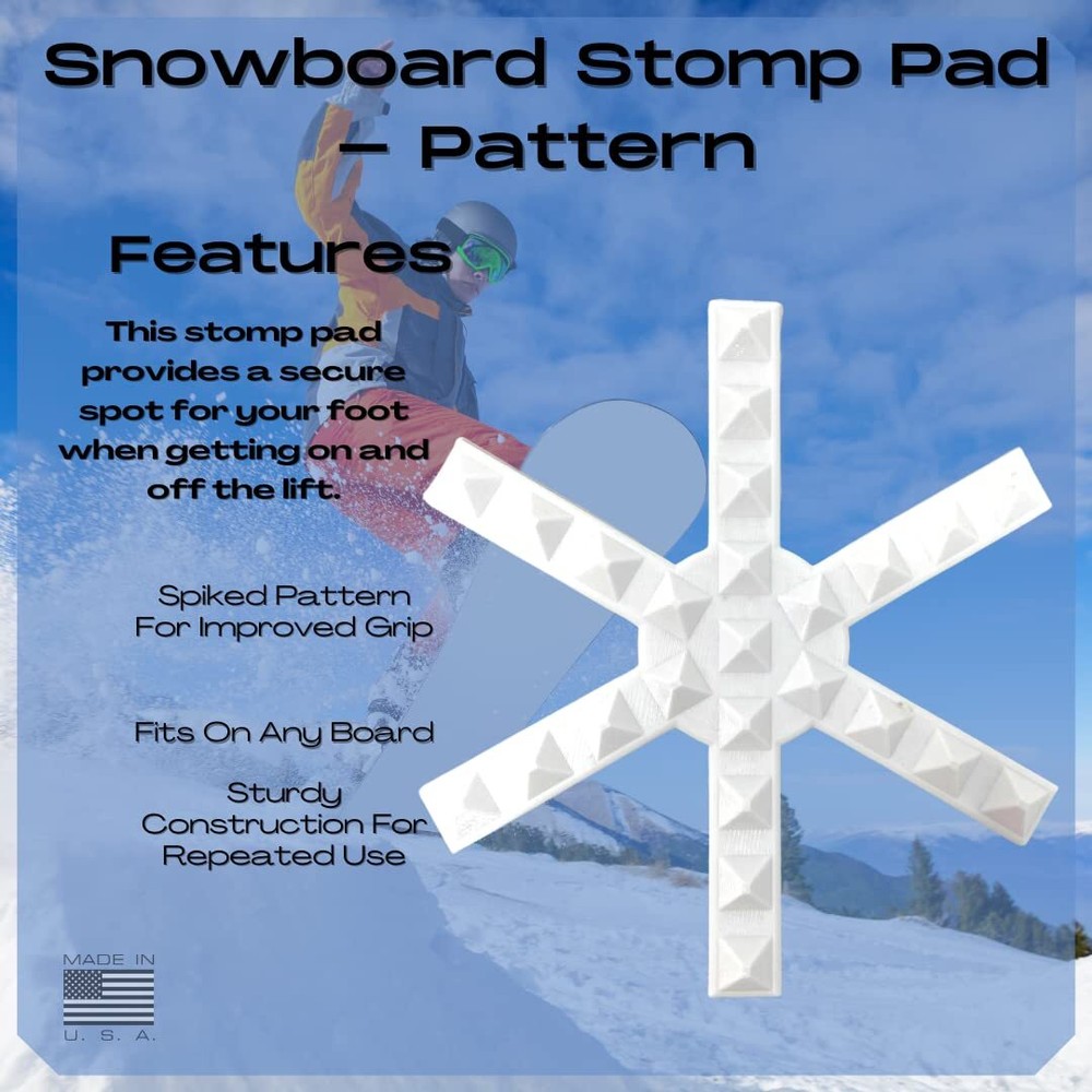 Snowboard Stomp Pad - Low Profile Spike Pattern - Specialized Stomp Pad