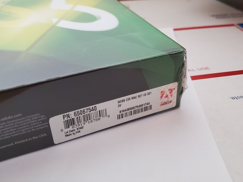 New Adobe Creative Suite 5 Web Premium CS5 Mac OS Full Retail