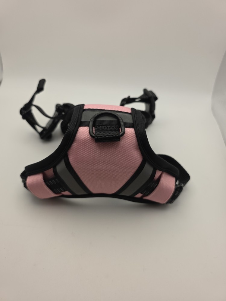 Gorilla Grip Dog Harness No-Pull Black Pink Comfortable Durable Handle Small