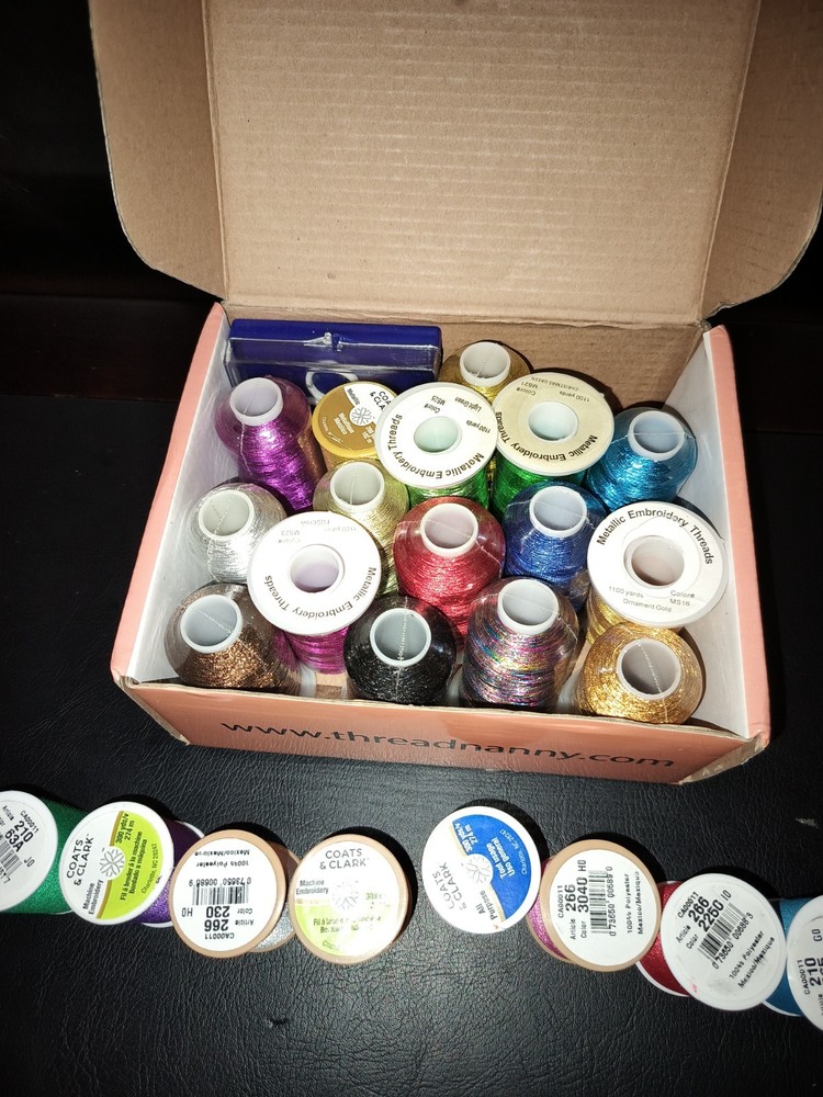 Machine Embroidery Thread Lot Kit Multicolor- Coats & Clark- Special Threads