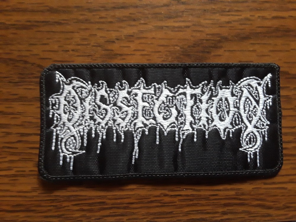 DISSECTION,SEW ON WHITE  EMBROIDERED PATCH