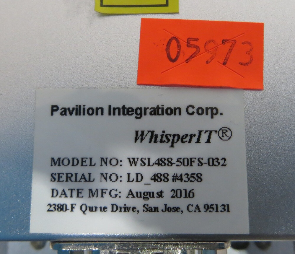 T196446 Pavilion Integration WhisperIT Compact Laser Module WSL488-50FS-032