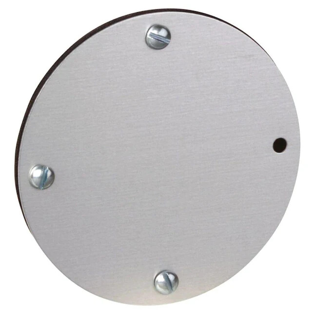 Red Dot RSSB Round Blank Cover S341E, Silver, Wet Location Suitable, 5-pack
