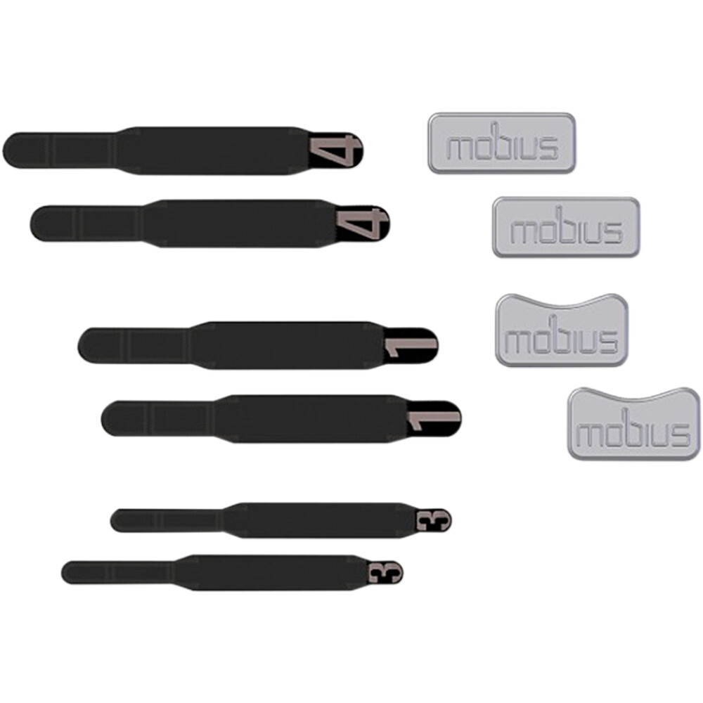 MOBIUS Knee Brace Replacement Strap Kit (Black) L (Large)