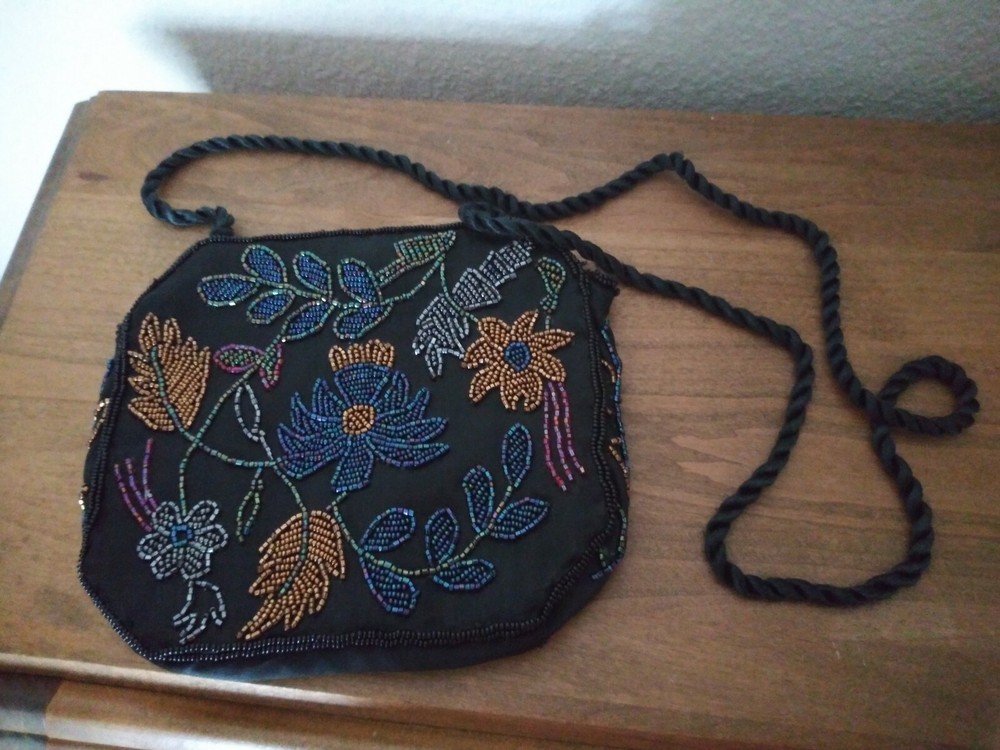 Vtg ADG Beaded Evening Purse Elegant