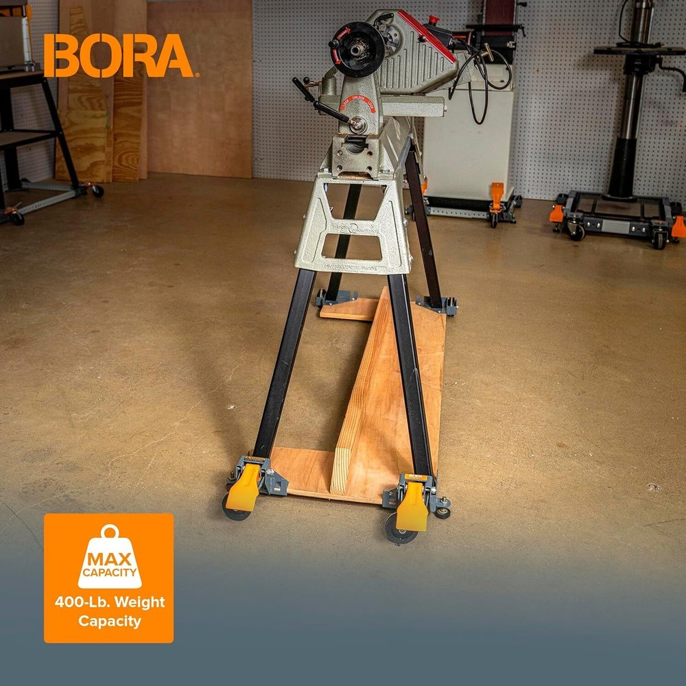 Mobile Base Kit Heavy Duty Adjustable Rolling Set Dolly Roller Frame and Casters