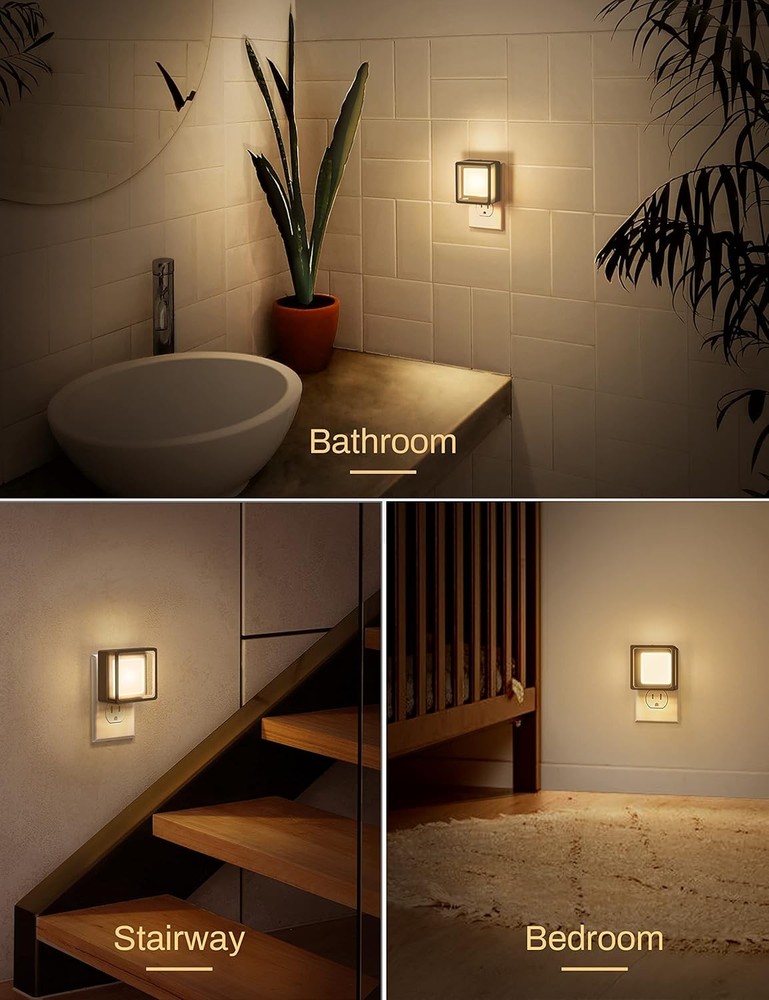 DORESshop LED Night Light, Lights Plug Into Wall [2 Pack] Soft White