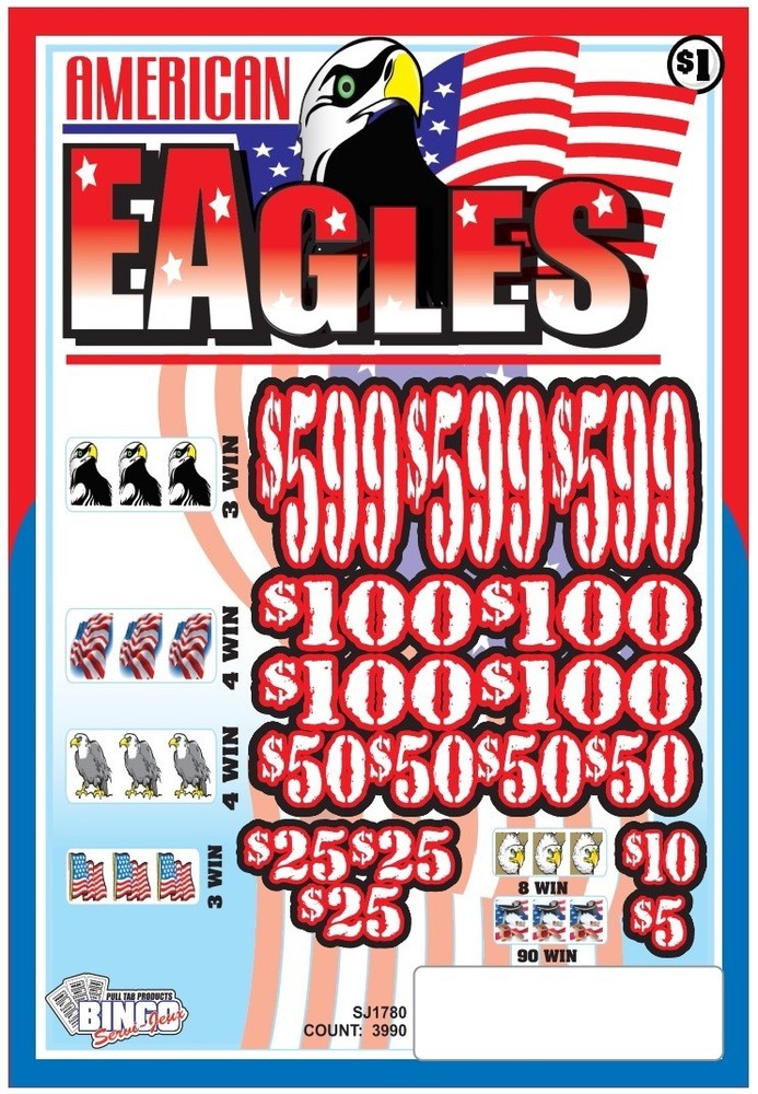 NEW pull tickets AMERICAN EAGLES - Instant Tabs