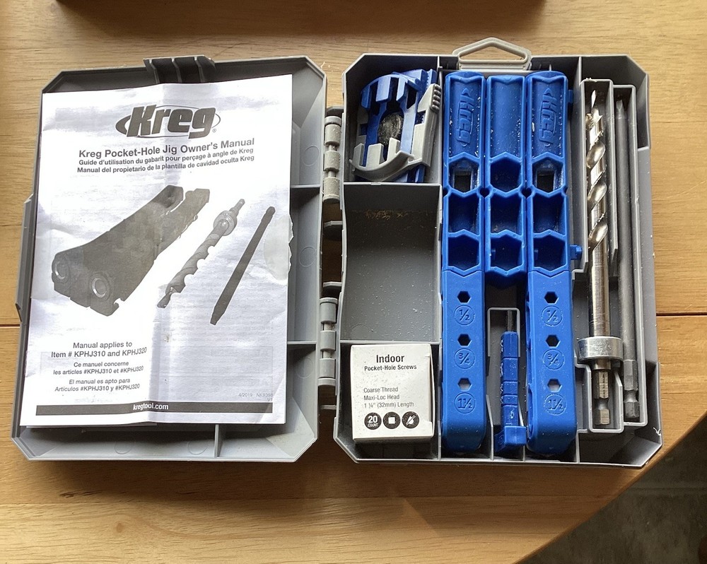 Misc. Tools, Drill Bits, Pocket Hole Jig, Hole Drill Bit Kit And Dremel Tool ￼