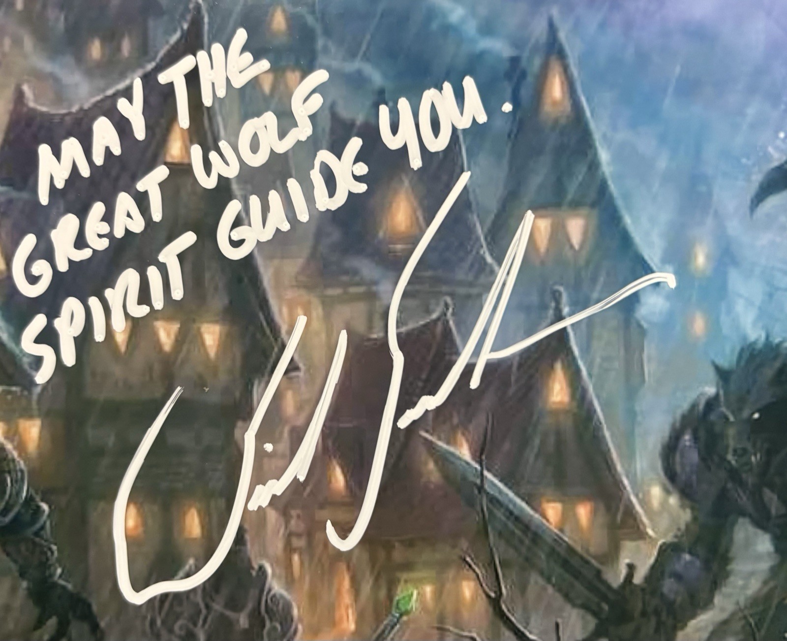 Dick Terhune hand signed WORLD OF WARCRAFT The Worgen photo auto voice game