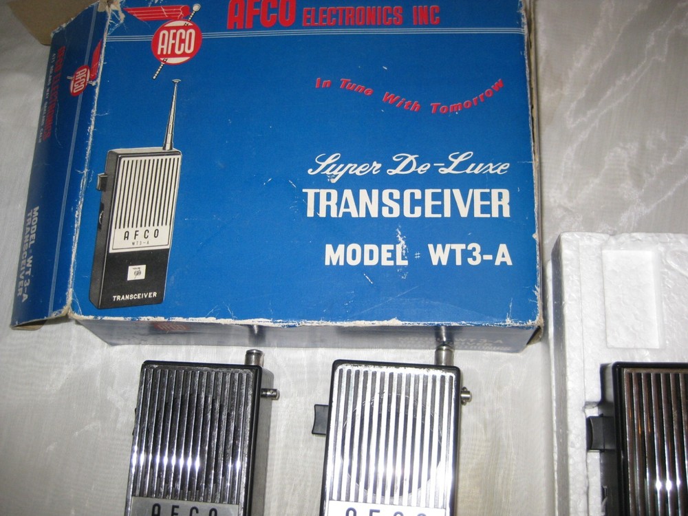 Vintage Afco Electronics WT3-A Transceiver Set