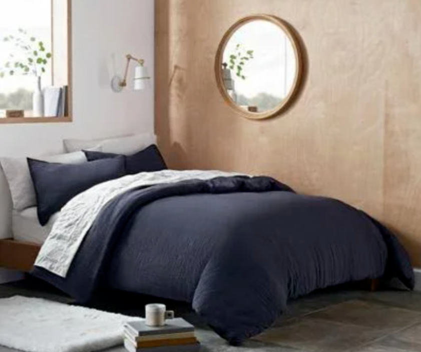 UGG Devon 3-Piece Full/Queen Duvet Cover Set in Navy