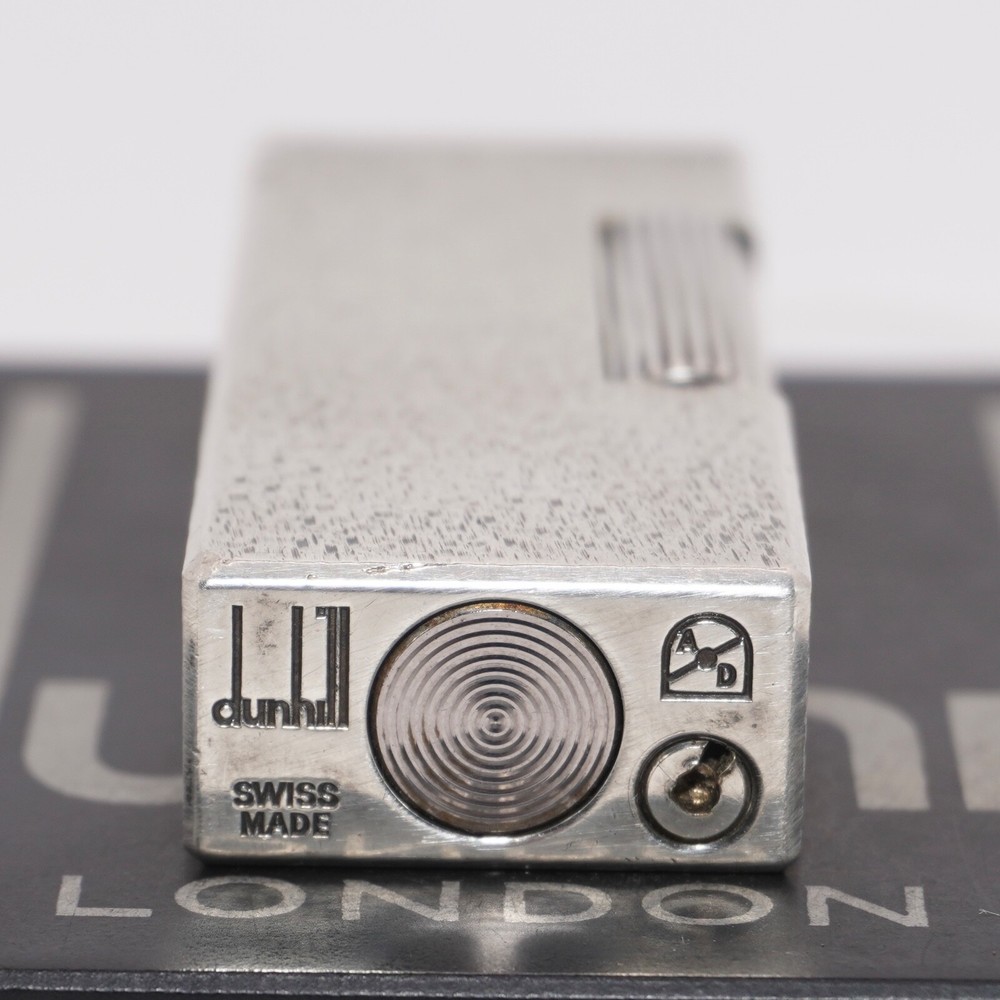 Dunhill Lighter Silver Sand Pattern-Ultrasonically Cleaned_Working