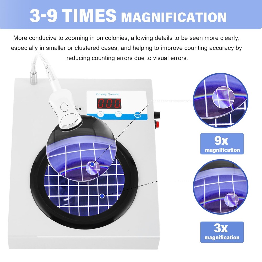 YUCHENGTECH Microbial Bacterial Colony Counter Bacterial Quantity Counting Machi