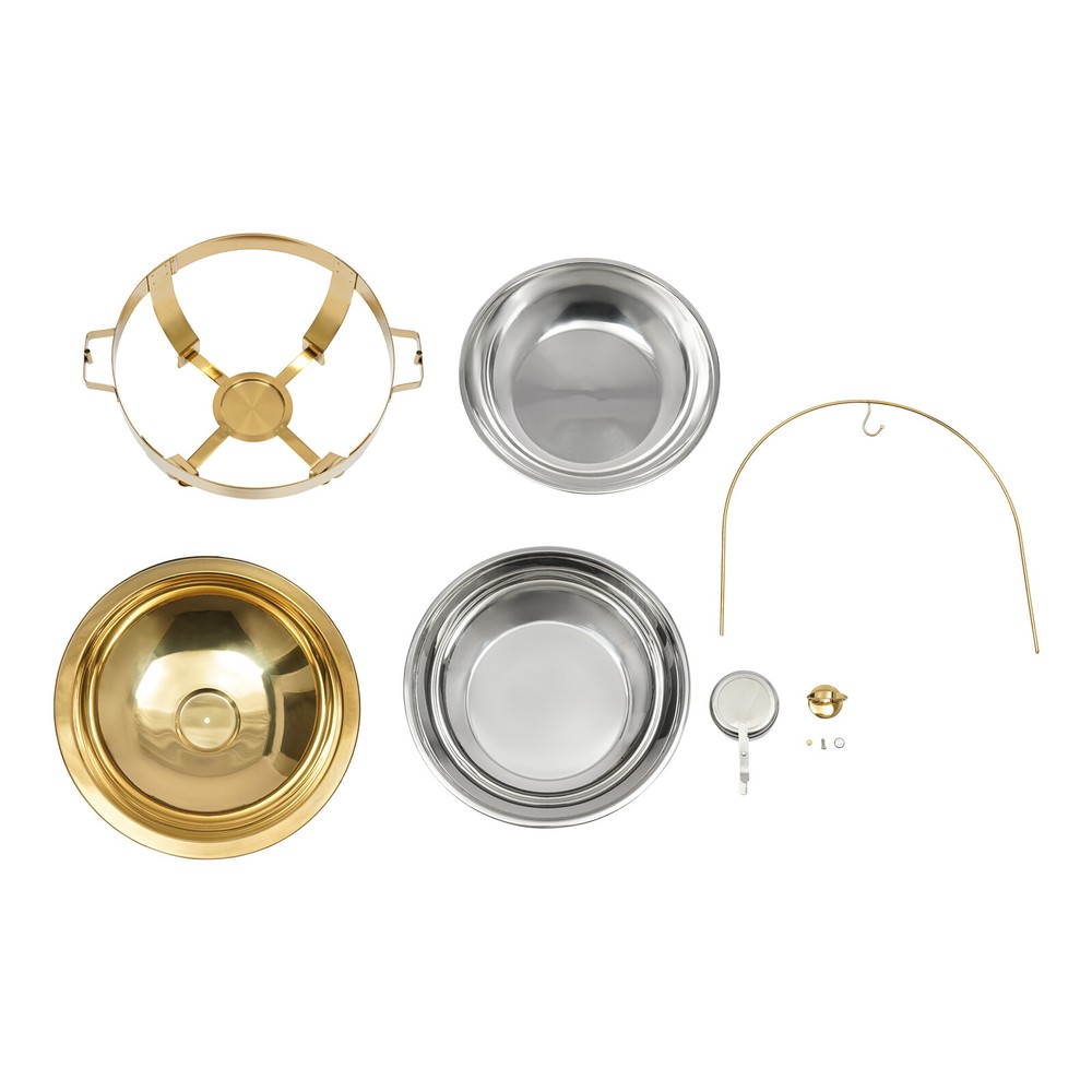 Gold Chafing Dish Buffet Set, Buffet Servers, Round Buffet Sets