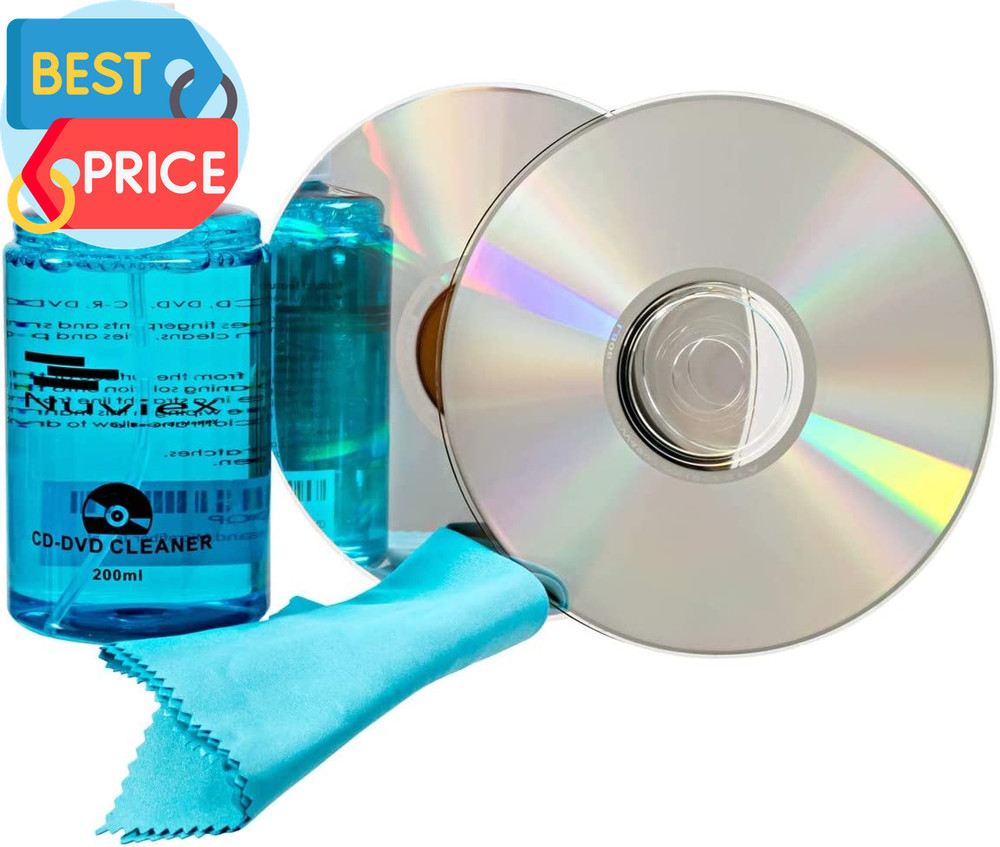 Premium CD Cleaner Solution Spray Compact Disc CD-DVD Cleaning Fluid New