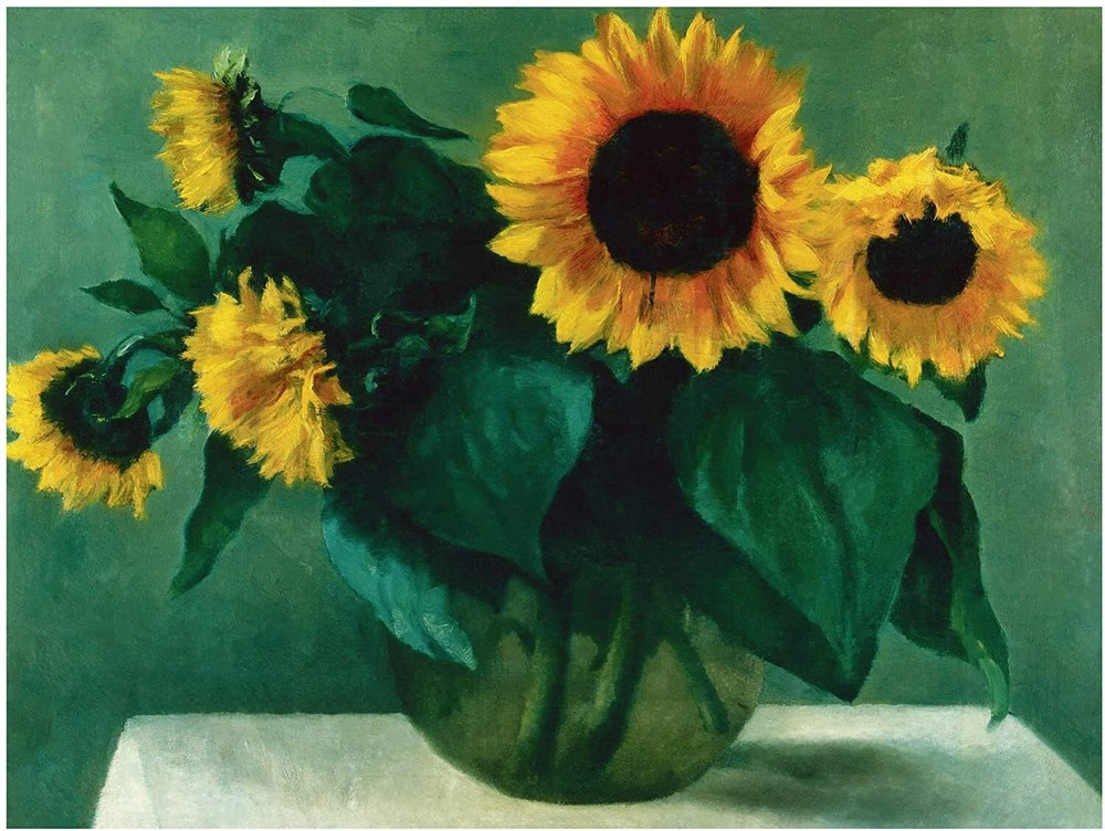 Sunflowers A. Segal vase Tile Mural Kitchen Bathroom Backsplash Marble Ceramic