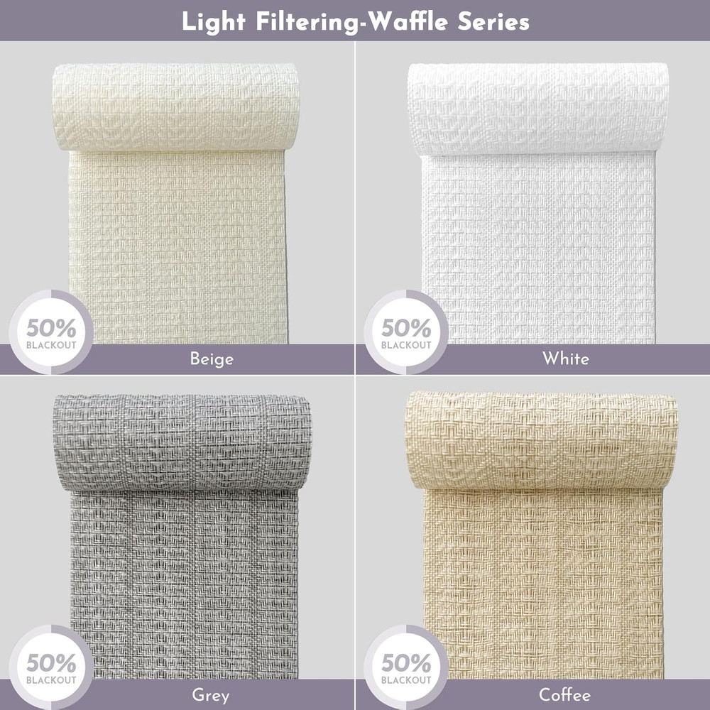 Manual Vertical Blinds Blackout & Light Filtering Fabric Samples