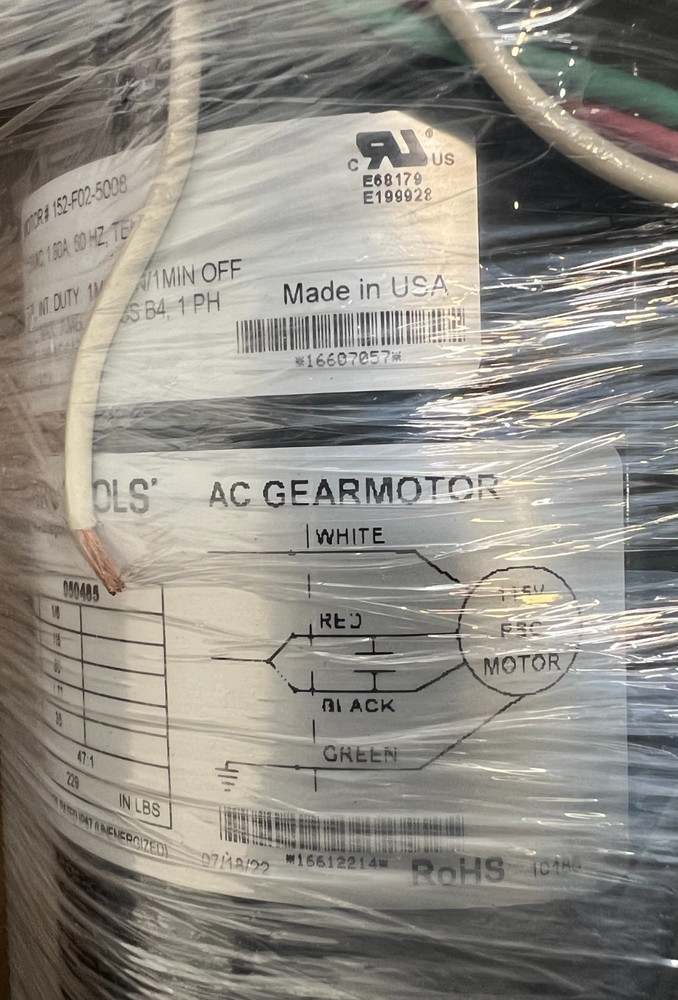 Bison AC Gear Motor - NEW