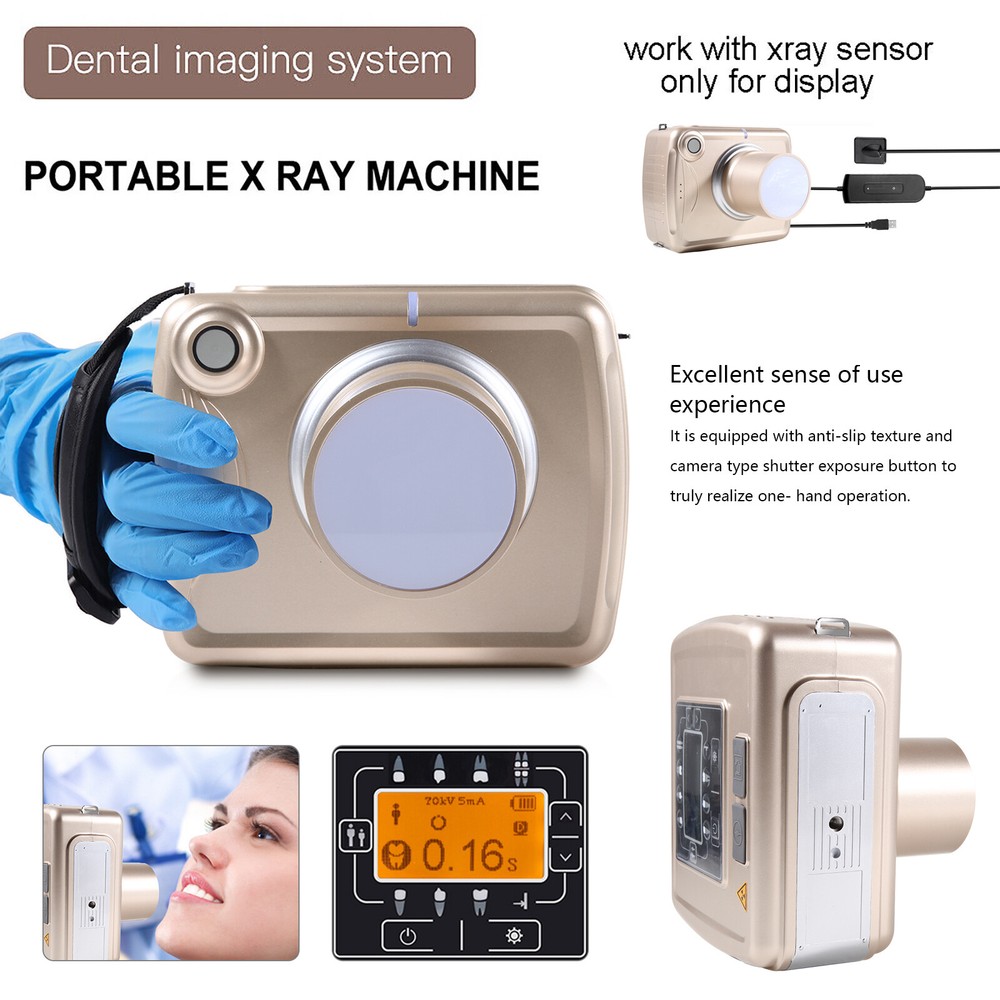 Dental Digital X-Ray Unit Machine with Imaging System RVG X-Ray Sensor Size 1.5