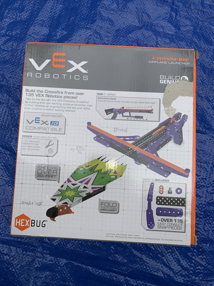 VEX Robotics Crossfire Airplane Launcher By HEXBUG -NEW