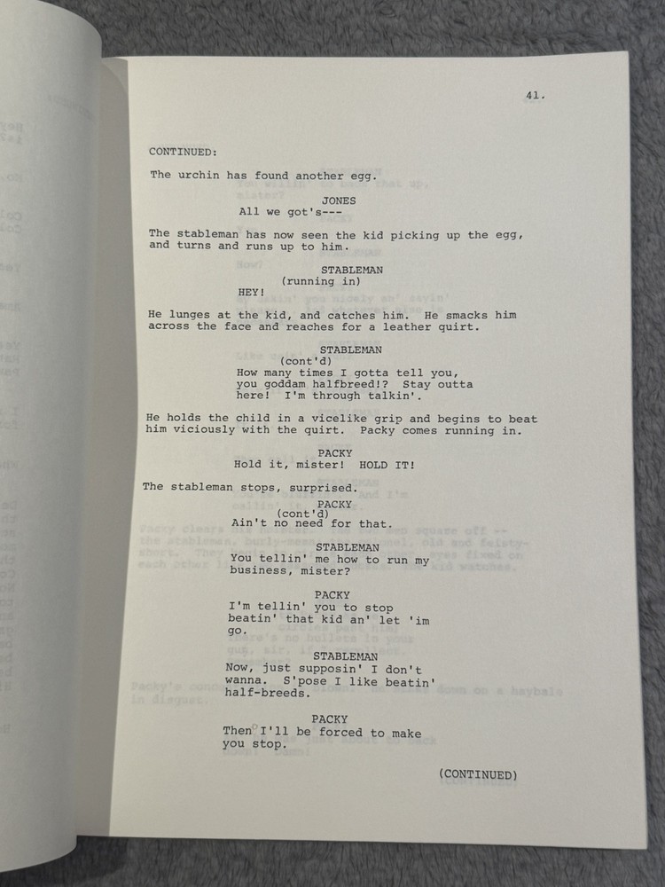 "COLONEL PACKY" by Larry Hankin SCRIPT SCREENPLAY