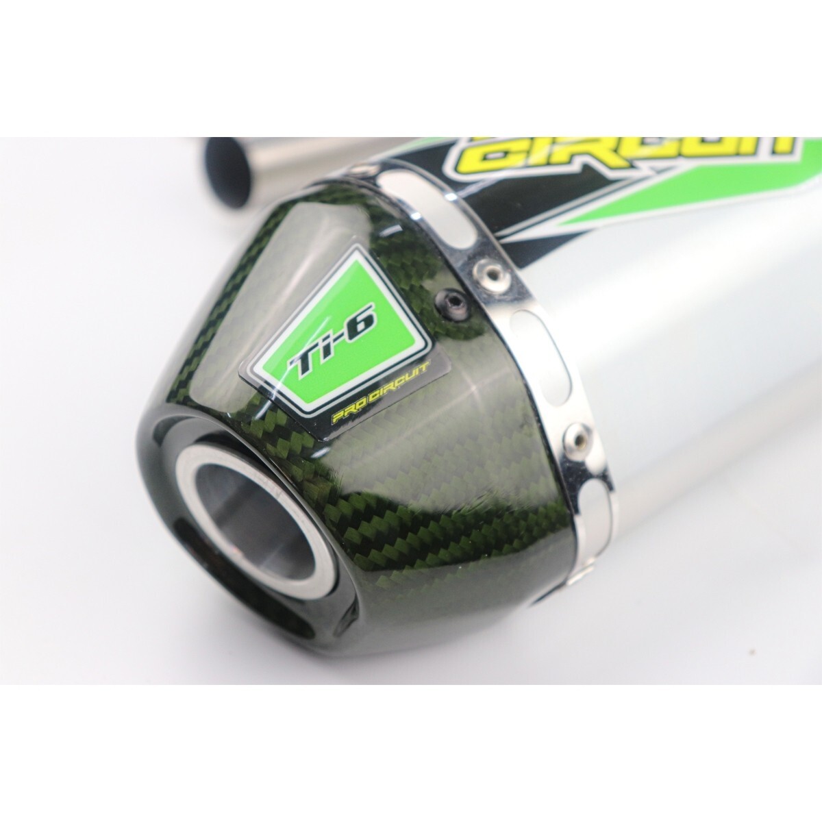 Full System Complete Muffler Exhaust Green Carbon Fit FOR KAWASAKI KLX140L KLX