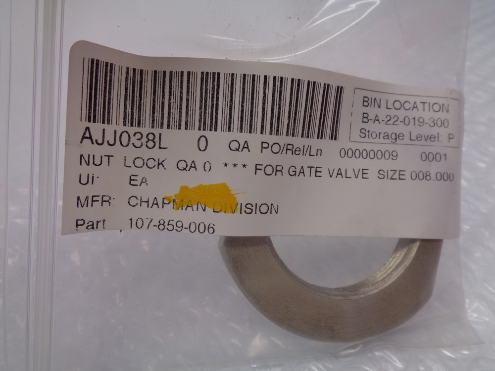 CHAPMAN 107-859-006 LOCK NUT NSNP