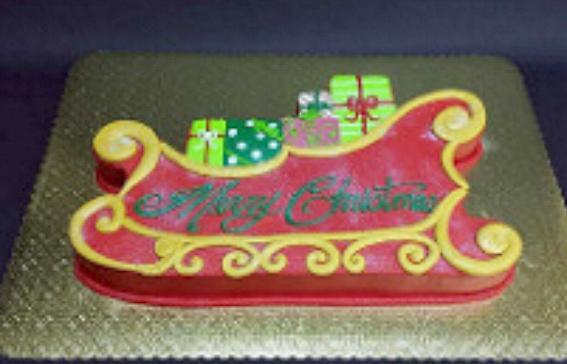 Santa Sleigh Pantastic Plastic cake pan