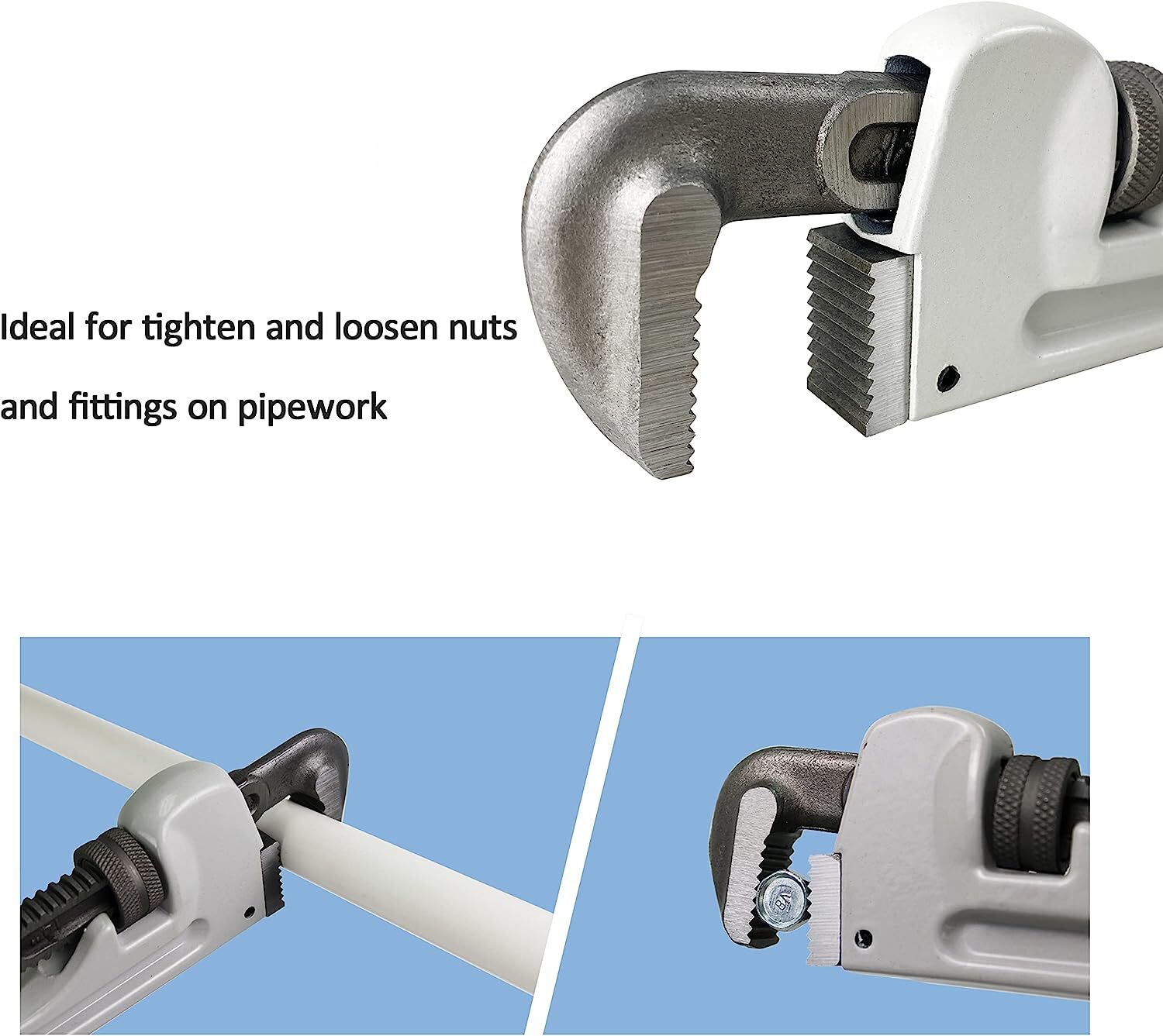 HFS(R) 18-Inch Heavy Duty Aluminum Straight Pipe Wrench 18-Inch Plumbing