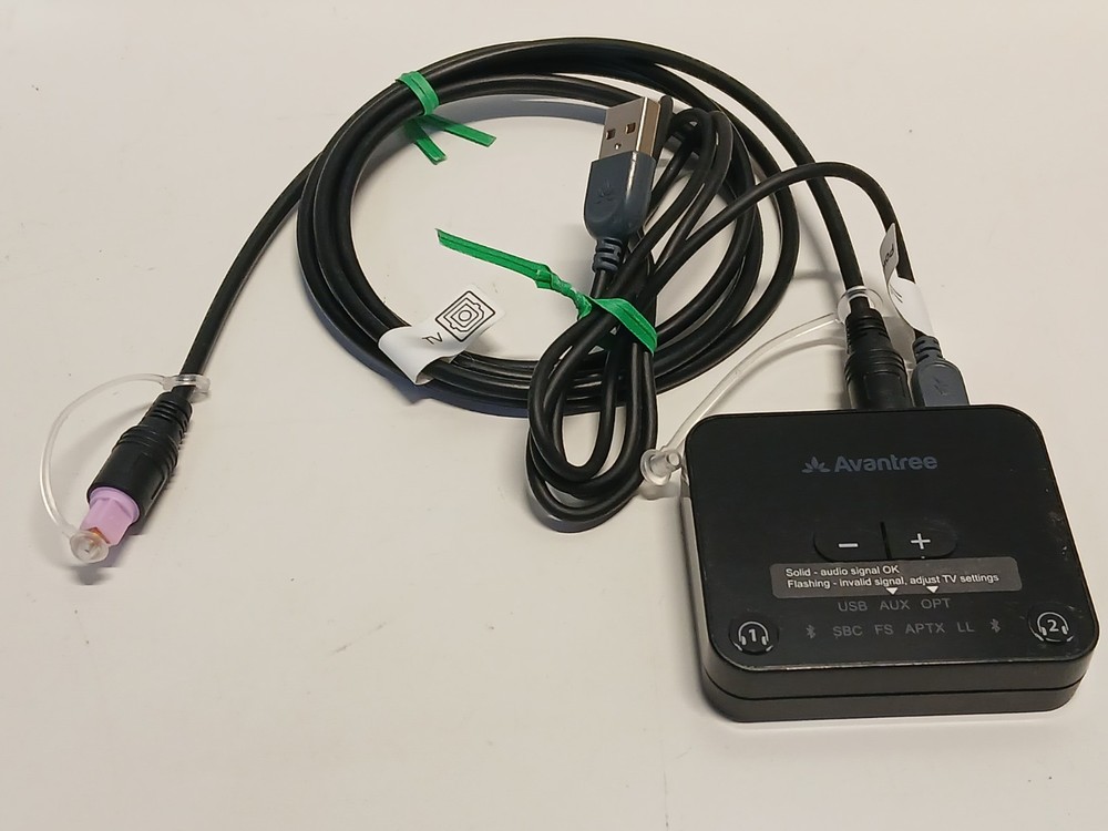 Avantree HT4186 Black Bluetooth 5.0 Transmitter  Low Latency Tested