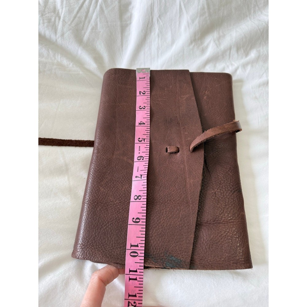 Distressed Leather Cover Brown Blank Journal Diary | DIY Binding Project