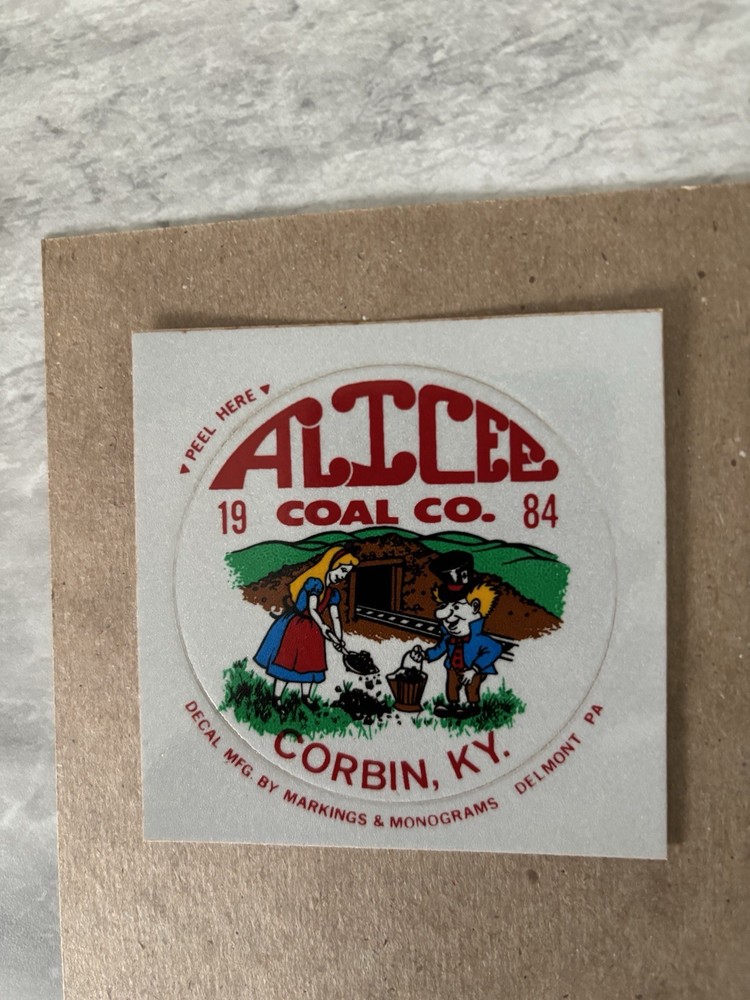 coal mining stickers nice older coal Company