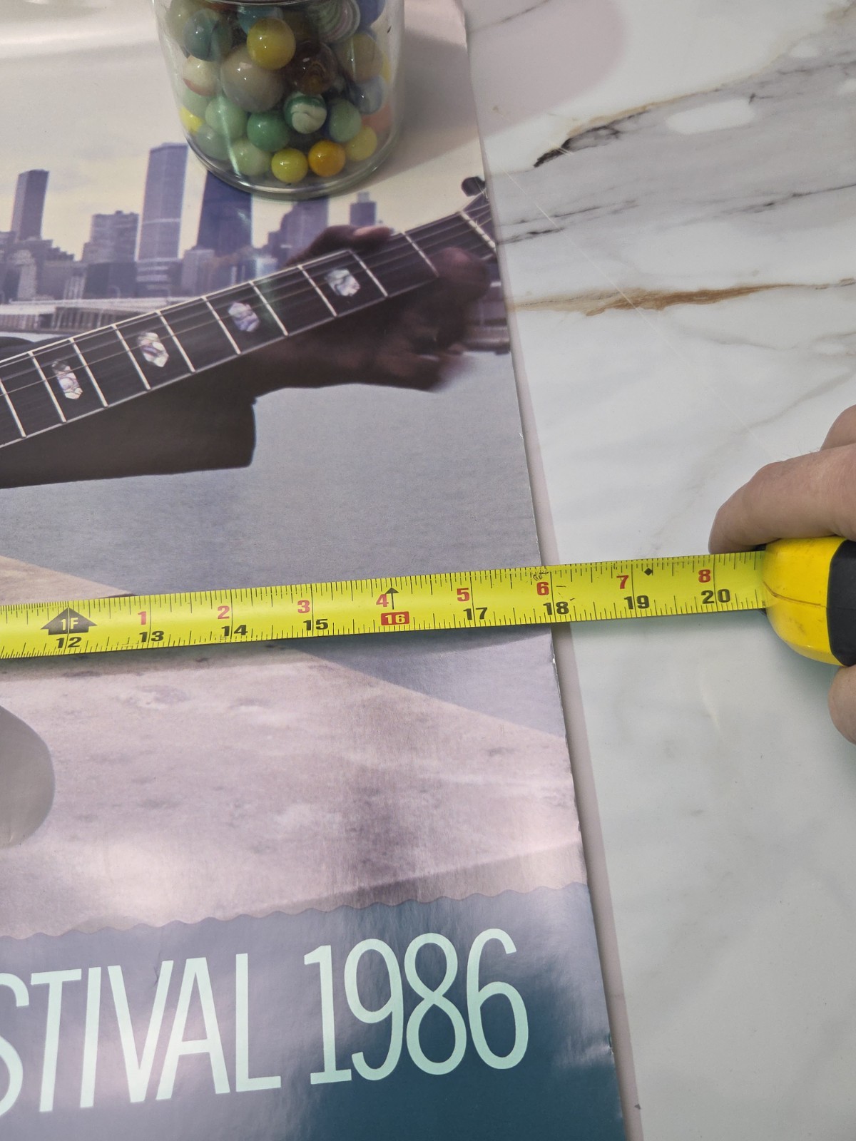 CHICAGO BLUES FESTIVAL 1986 ORIGINAL POSTER 24" X 18" ROLLED NEW CONDITION