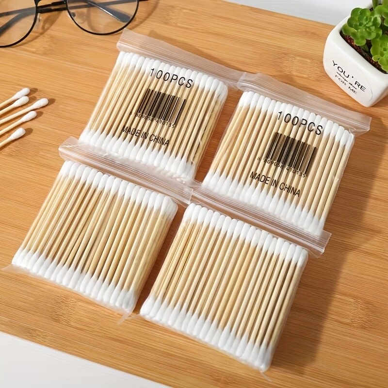 100~1000X Bamboo Cotton Buds Swab Eco Friendly Vegan Organic Natural Wood Sticks