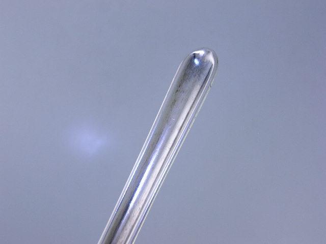 George III Silver Marrow Scoop London c1764 w/ standing lion & crown crest