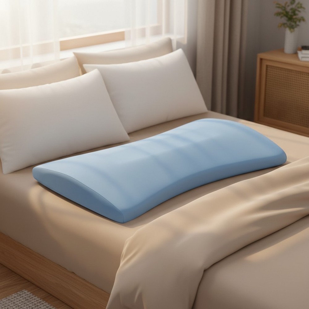Versatile Cooling Back Pillow for Side, Back & Stomach Sleepers - Memory Foam