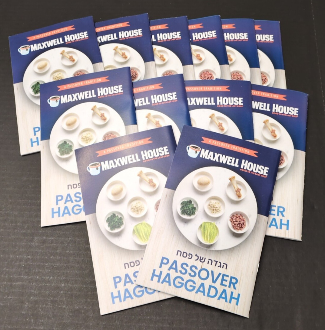 Lot of 12 - Passover Haggadah Maxwell House 2025 Edition - New Never Used