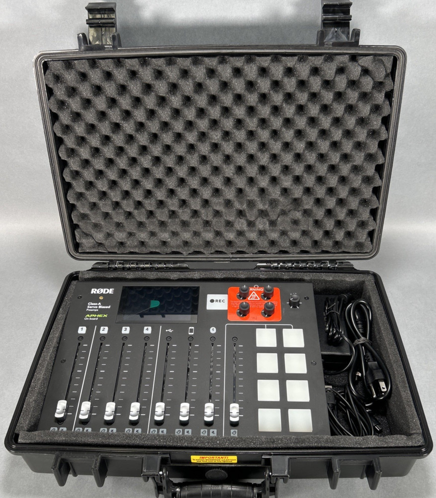 RODE RODECaster Pro Mixer Console USB Audio Interface W/Hard Case