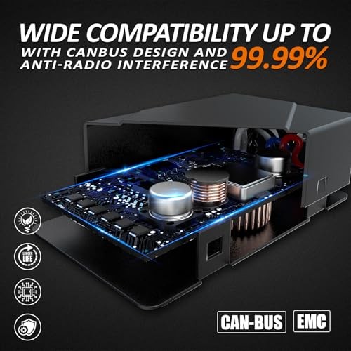 9006 H10 Canbus Decoder Kit, LED Light Anti-Flicker Error Canceller, Plug 9005