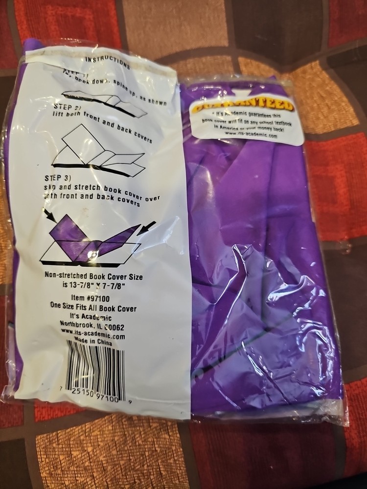 Purple stretch book cover STRETCH