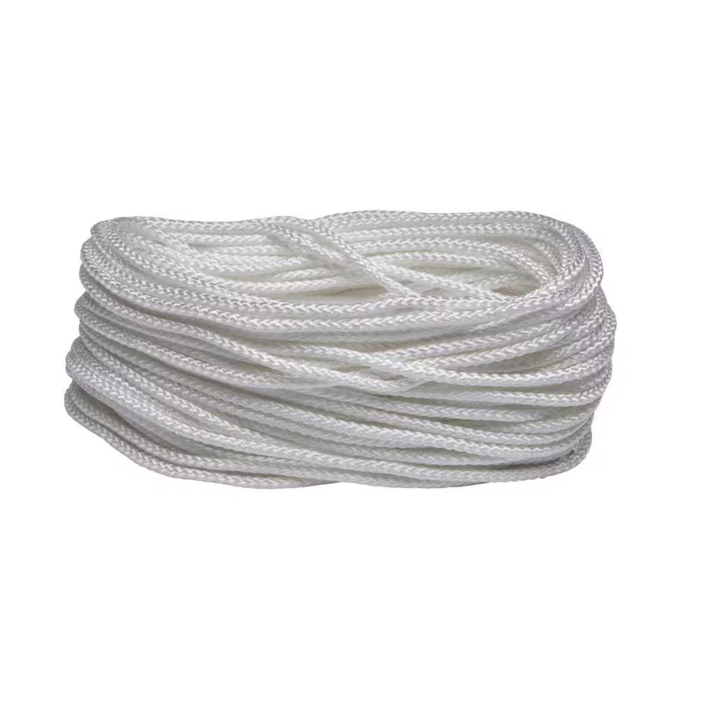 3/16 In. X 50 Ft. White Diamond Braided Polypropylene Rope