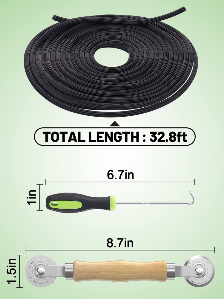 Screen Repair Kit - 3 in 1 Screen Tools Including Screen Roller Screen Spline 3